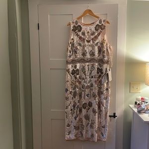 Mac Duggal Floral Sleeveless Dress